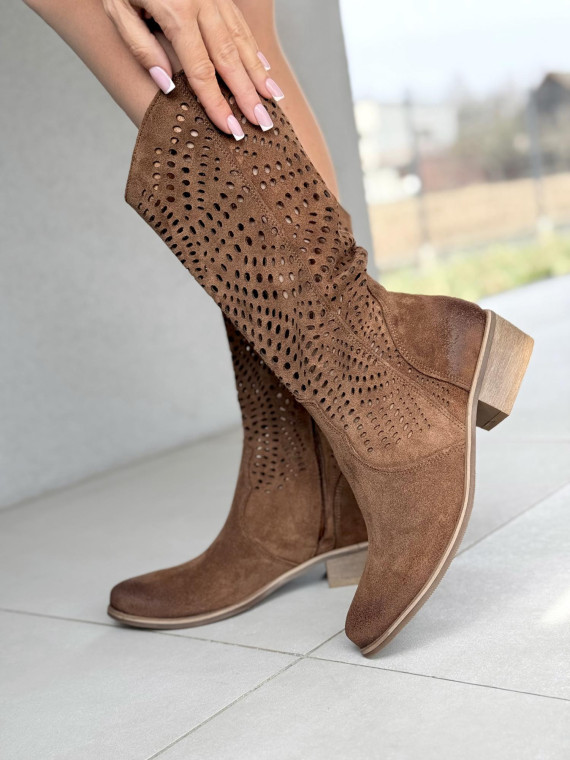 Kowbojki OLEKSY ze skóry naturalnej Polskiej produkcji