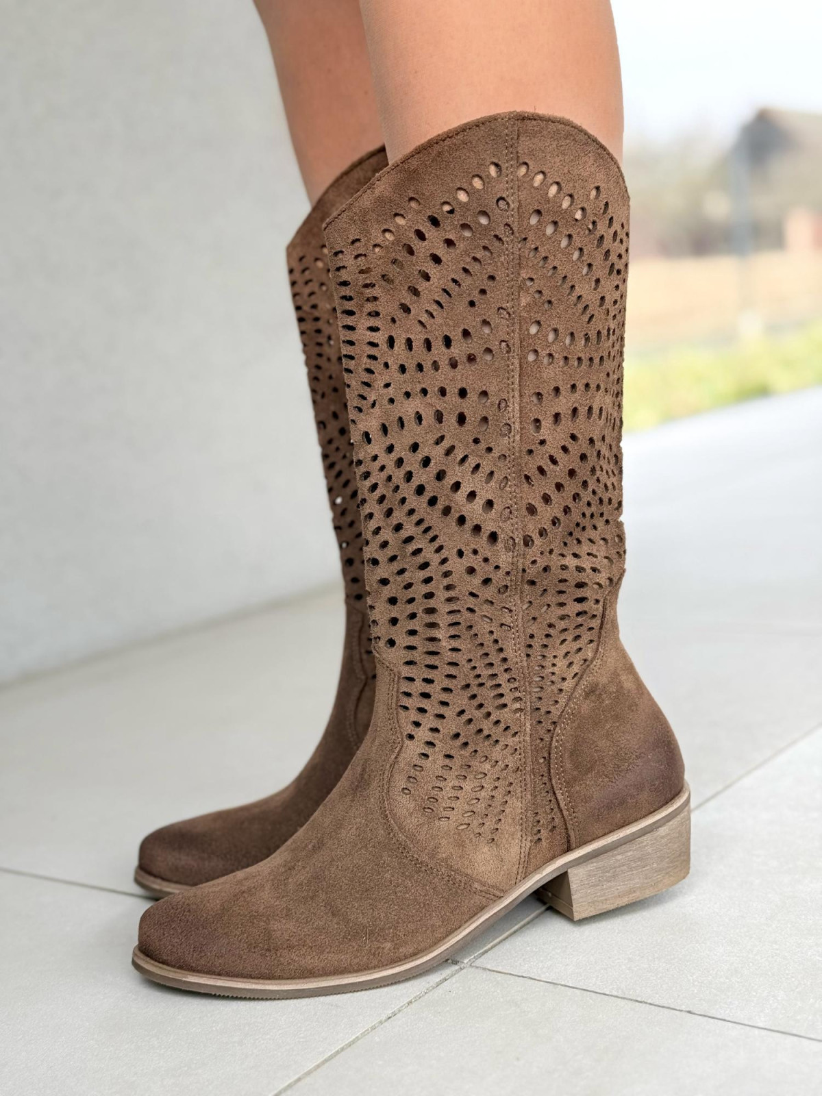 Kowbojki OLEKSY ze skóry naturalnej Polskiej produkcji