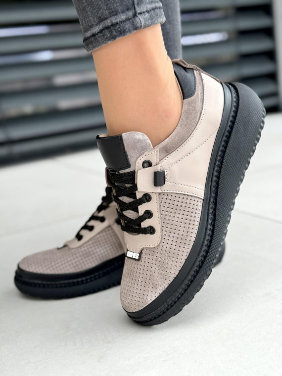 Sneakersy damskie ze skóry naturalnej