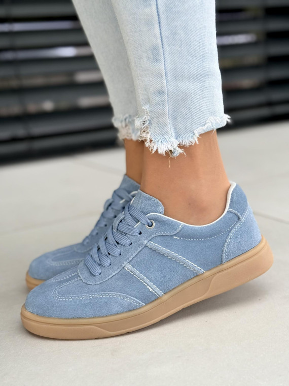 Sneakersy damskie ze skóry naturalnej