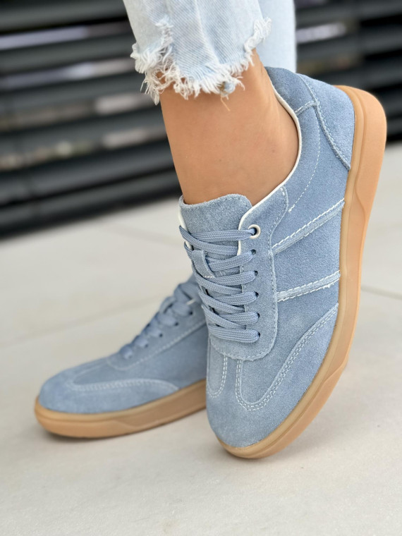 Sneakersy damskie ze skóry naturalnej