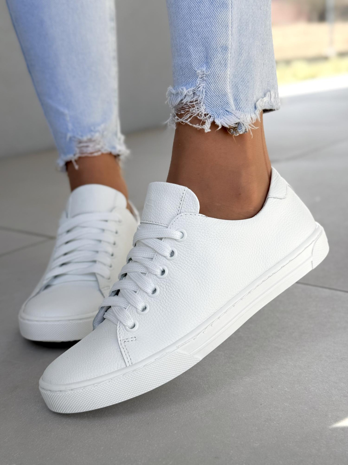 Sneakersy damskie OLEKSY ze skóry naturalnej Polskiej produkcji