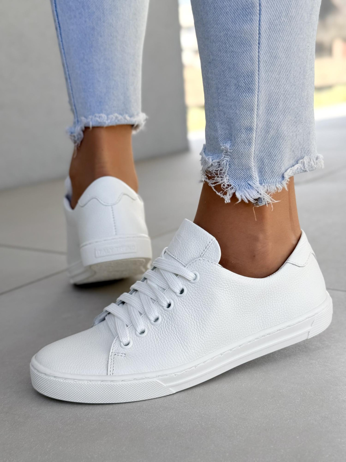 Sneakersy damskie OLEKSY ze skóry naturalnej Polskiej produkcji