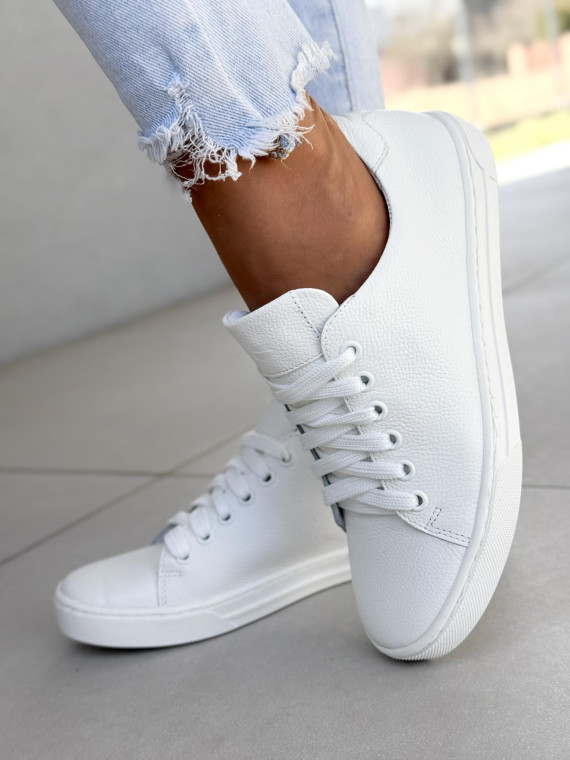 Sneakersy damskie OLEKSY ze skóry naturalnej Polskiej produkcji