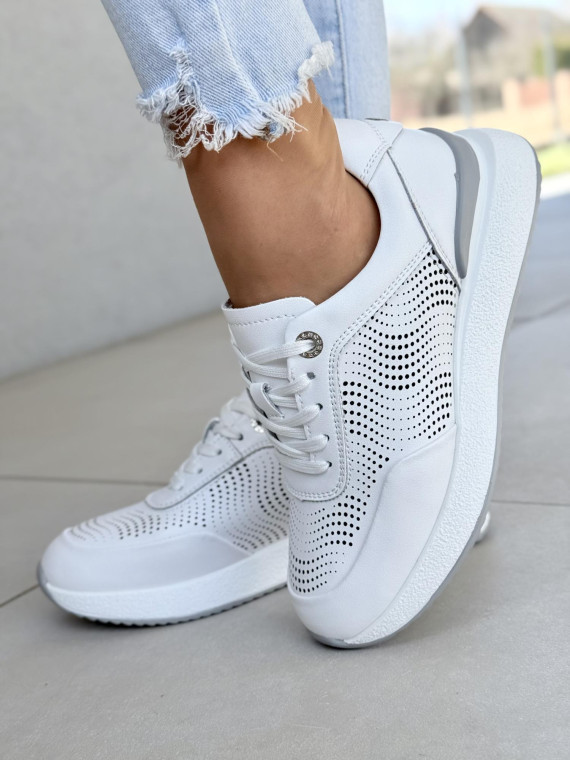 Sneakersy damskie ze skóry naturalnej