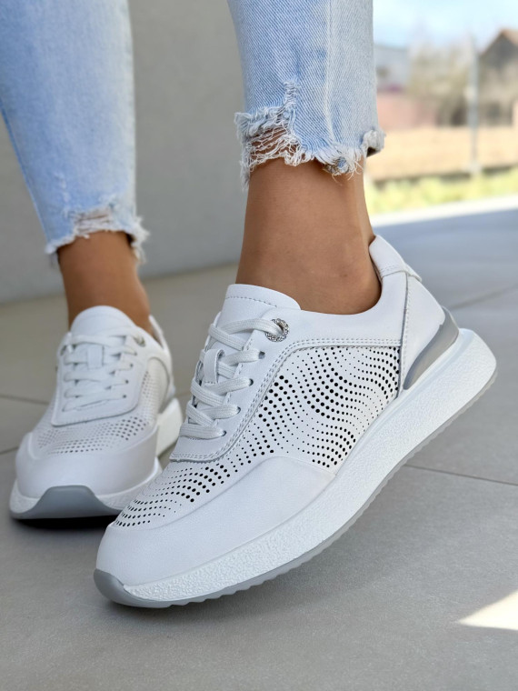 Sneakersy damskie ze skóry naturalnej