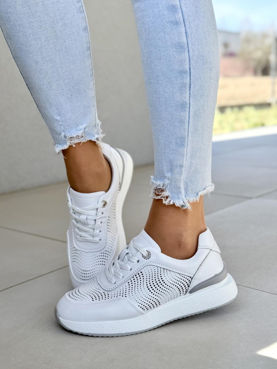 Sneakersy damskie ze skóry naturalnej