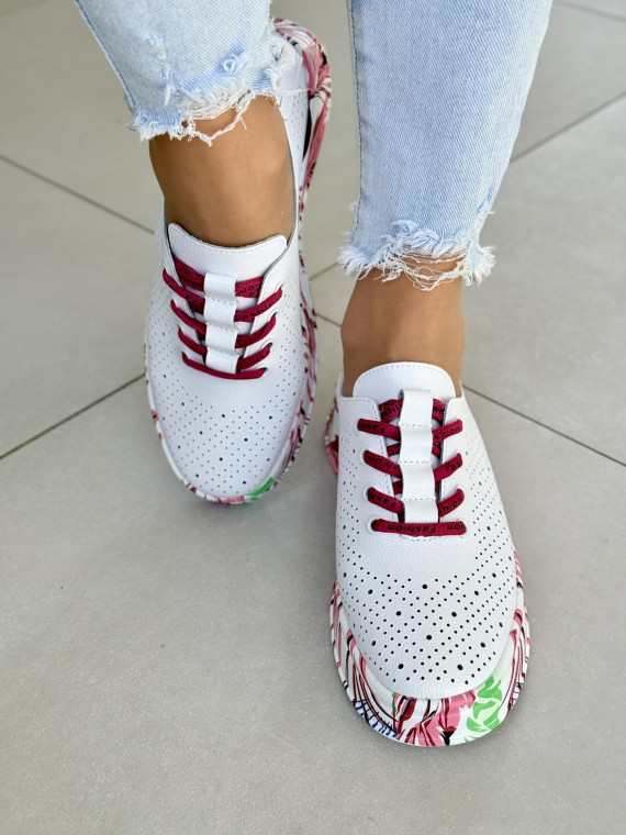 Sneakersy damskie ze skóry naturalnej