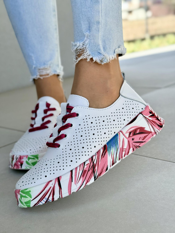 Sneakersy damskie ze skóry naturalnej