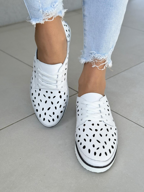 Sneakersy damskie ze skóry naturalnej