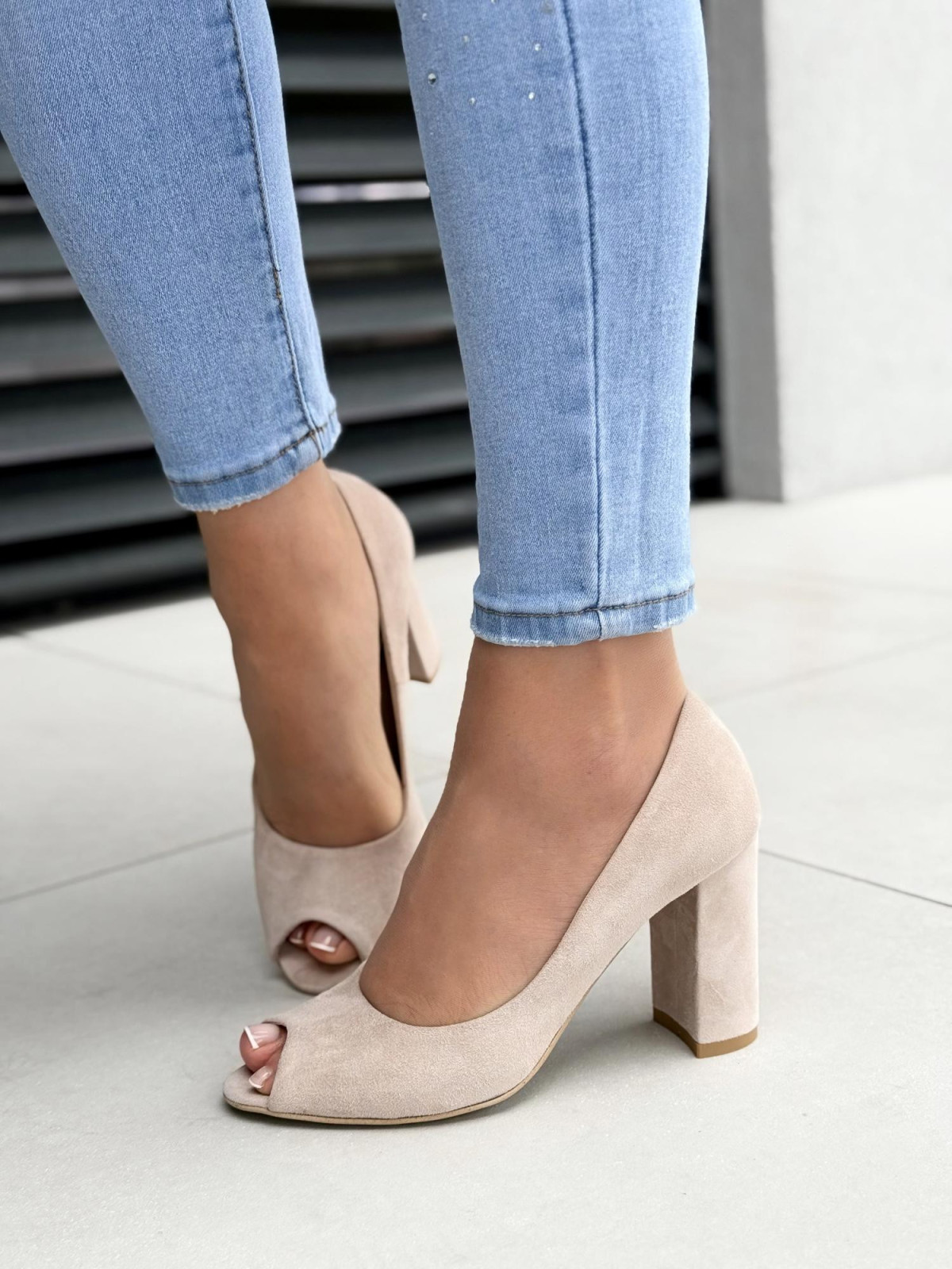 Czółenka OLEKSY ze skóry naturalnej Polskiej produkcji