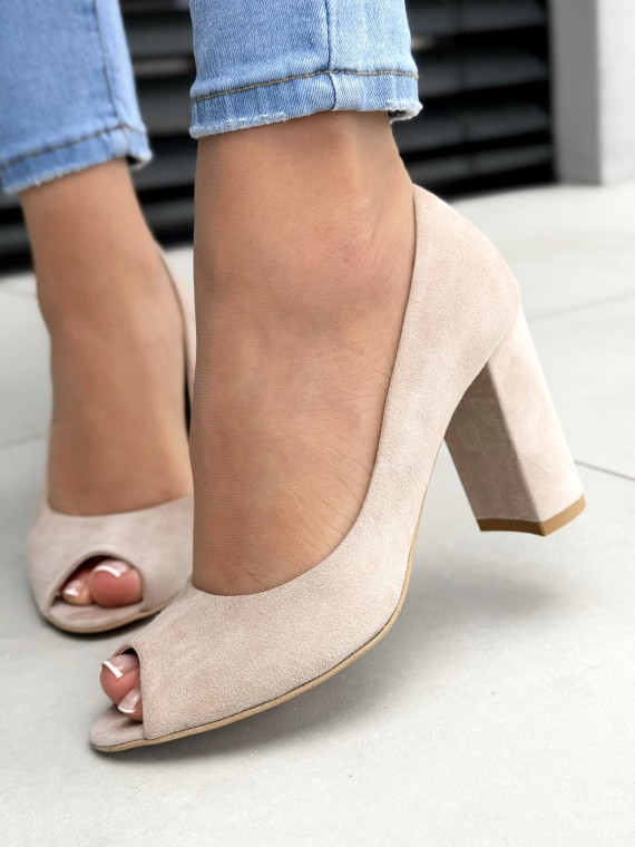 Czółenka OLEKSY ze skóry naturalnej Polskiej produkcji