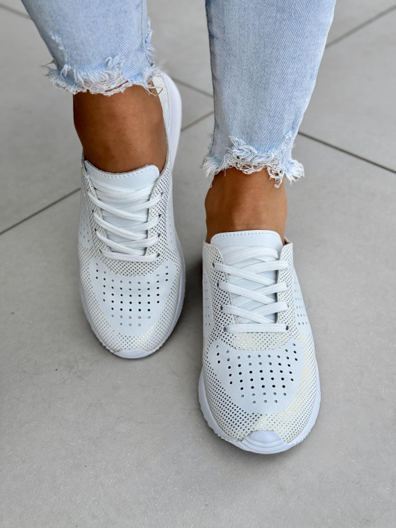 Sneakersy damskie ze skóry naturalnej