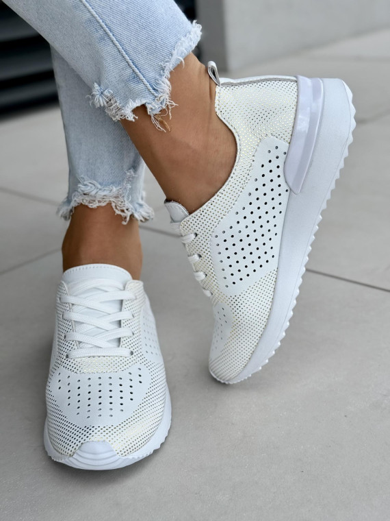 Sneakersy damskie ze skóry naturalnej