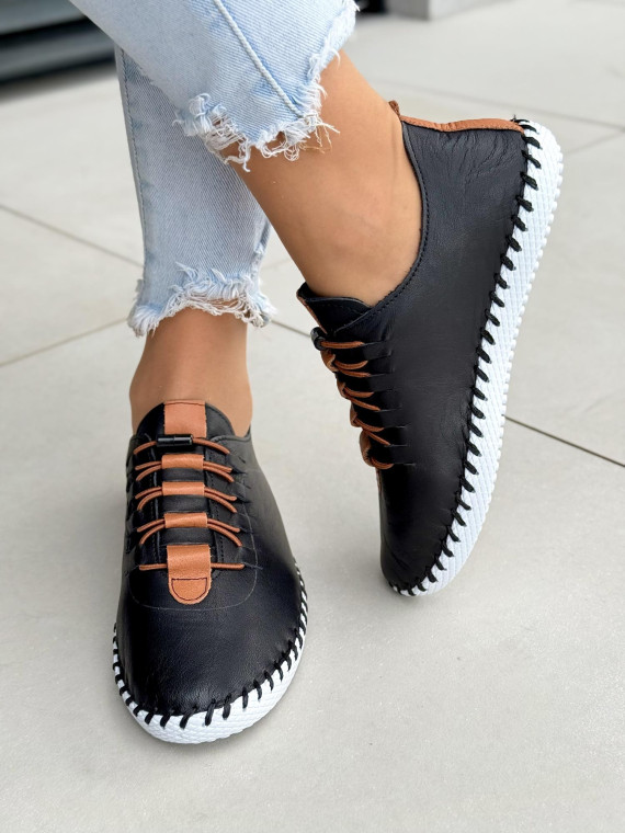 Sneakersy damskie ze skóry naturalnej