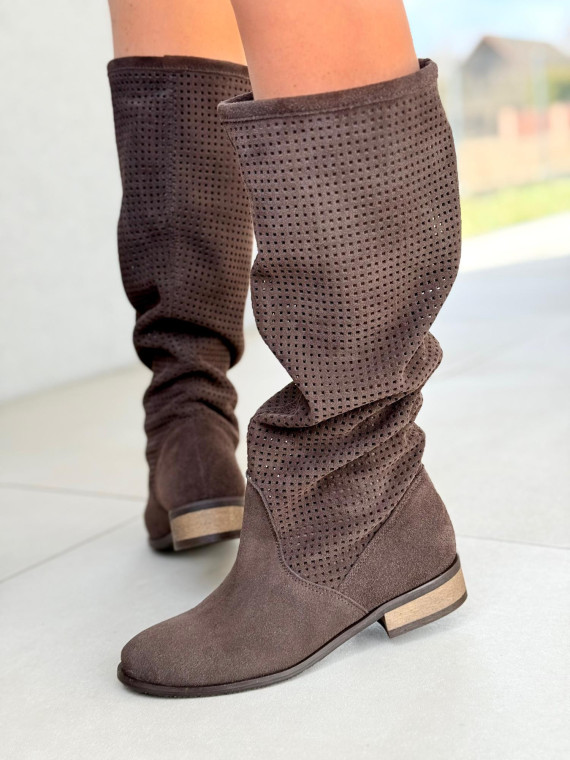 Wyjątkowe kozaki OLEKSY ze skóry Polskiej produkcji