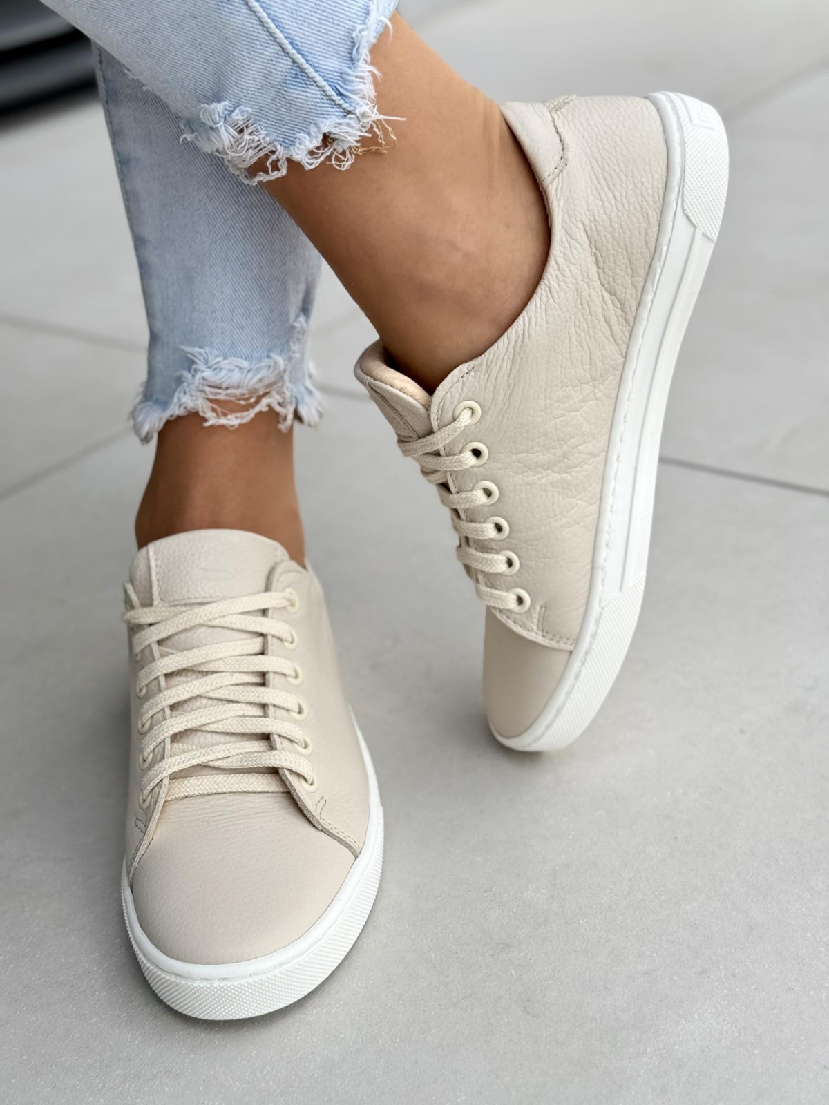 Sandałki damskie OLEKSY ze skóry naturalnej Polskiej produkcji