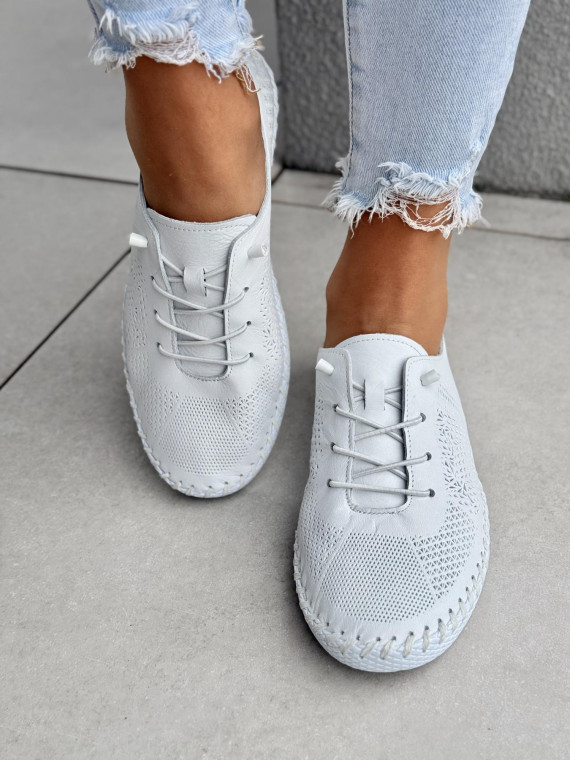 Sneakersy damskie ze skóry naturalnej