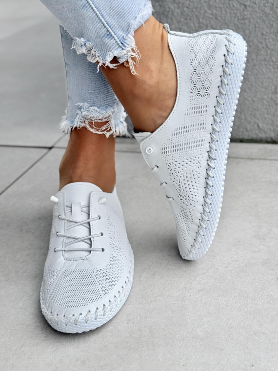 Sneakersy damskie ze skóry naturalnej