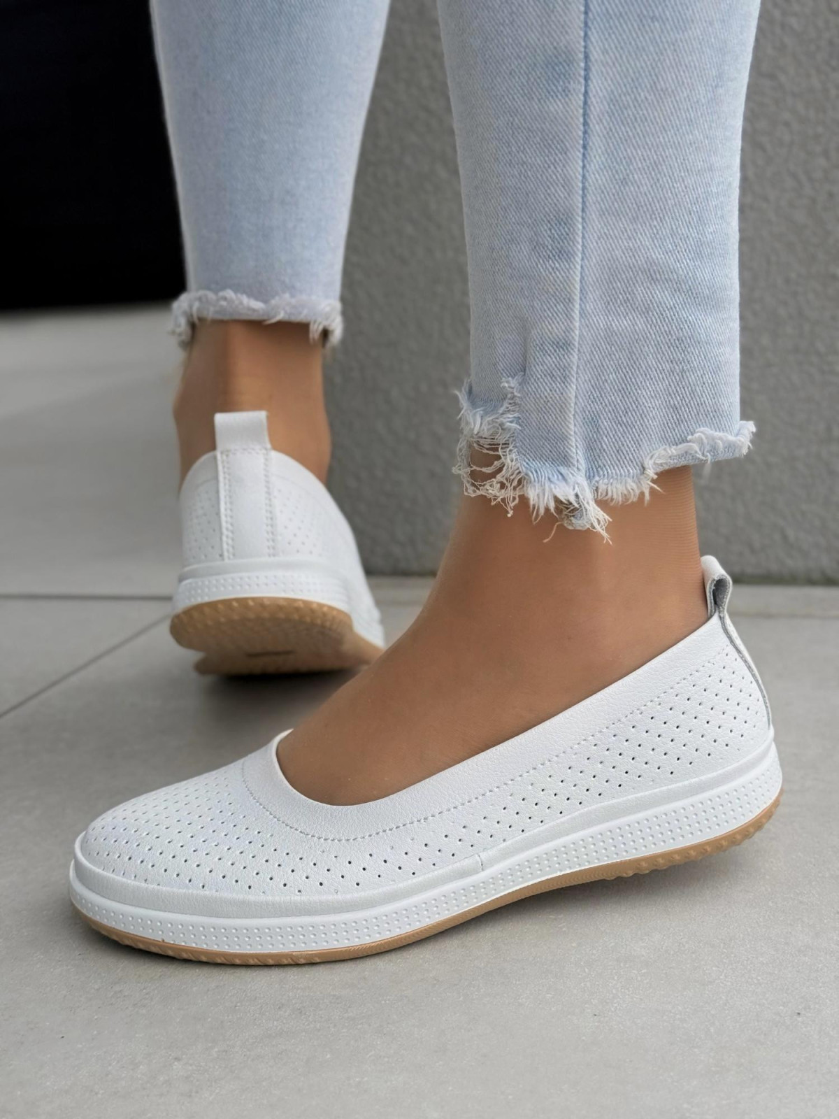 Balerinki ze skóry naturalnej