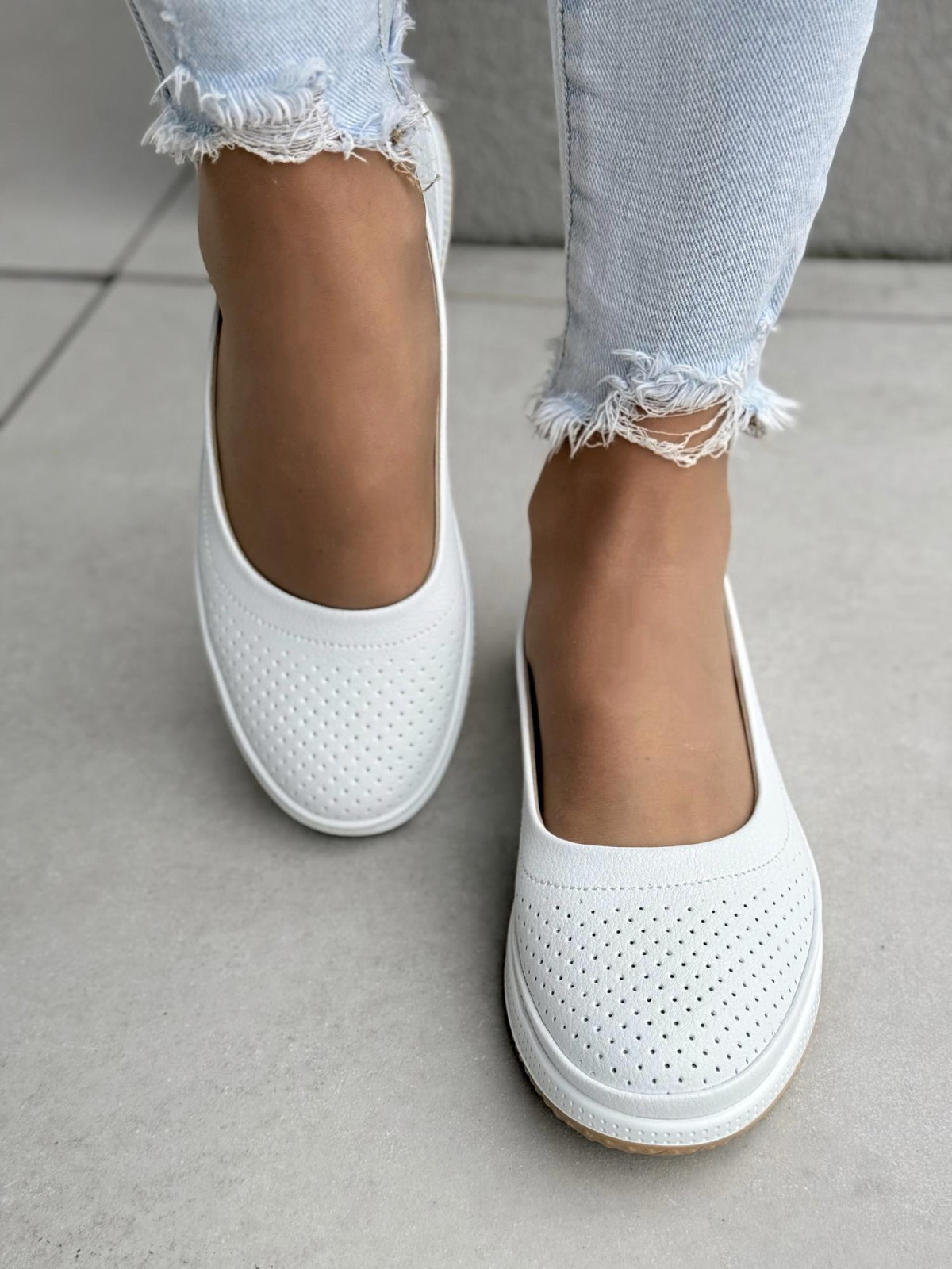 Balerinki ze skóry naturalnej