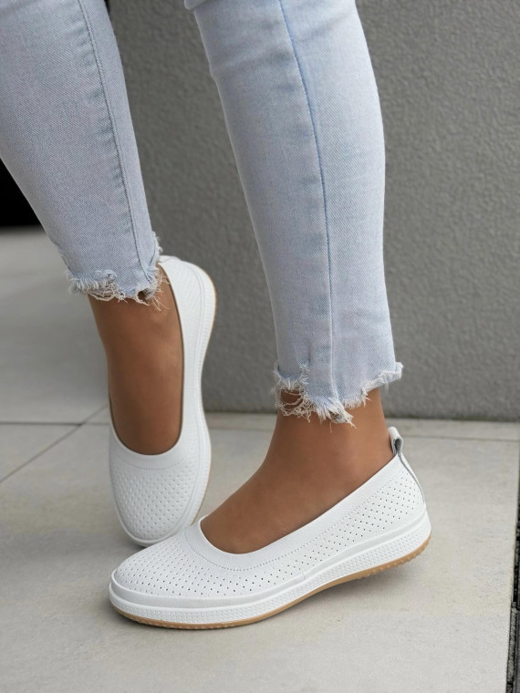 Balerinki ze skóry naturalnej