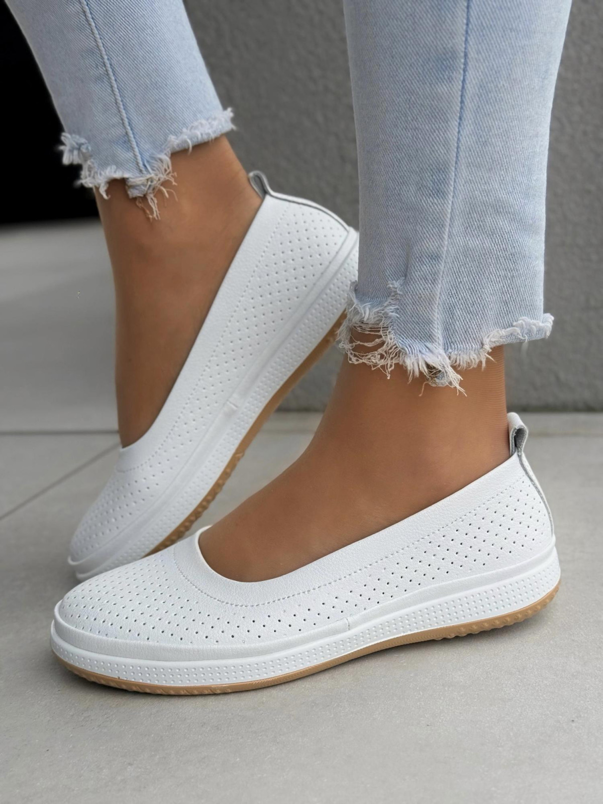 Balerinki ze skóry naturalnej