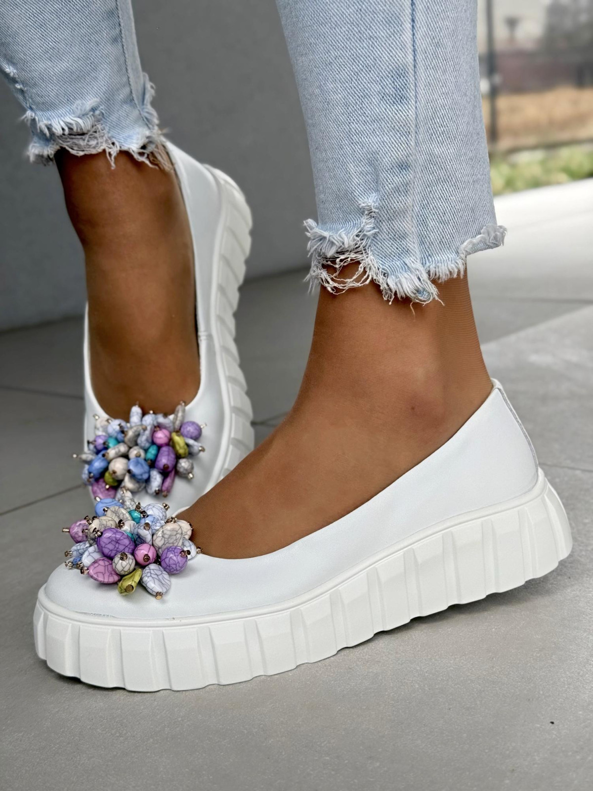 Wyjątkowe balerinki ze skóry naturalnej