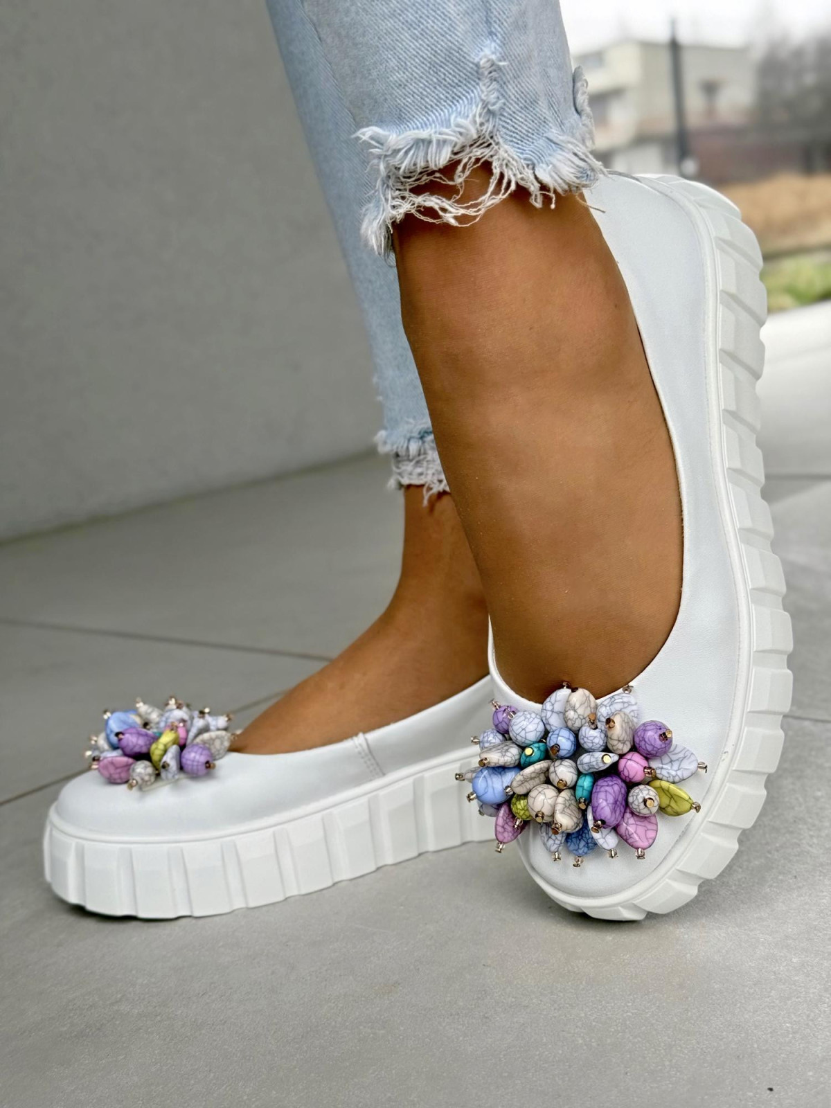 Wyjątkowe balerinki ze skóry naturalnej