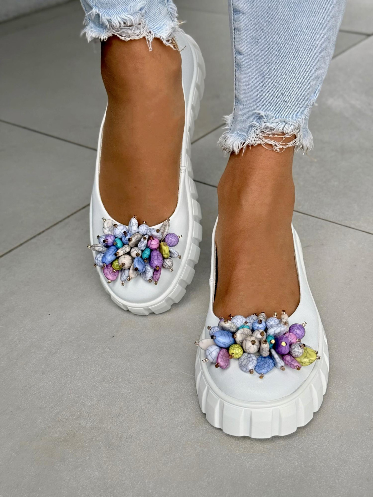 Wyjątkowe balerinki ze skóry naturalnej