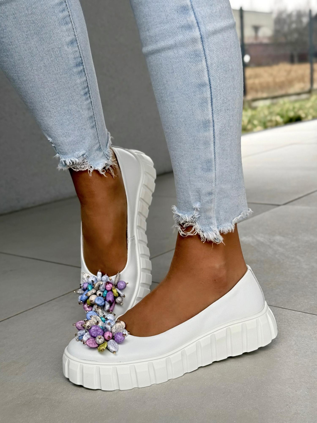 Wyjątkowe balerinki ze skóry naturalnej