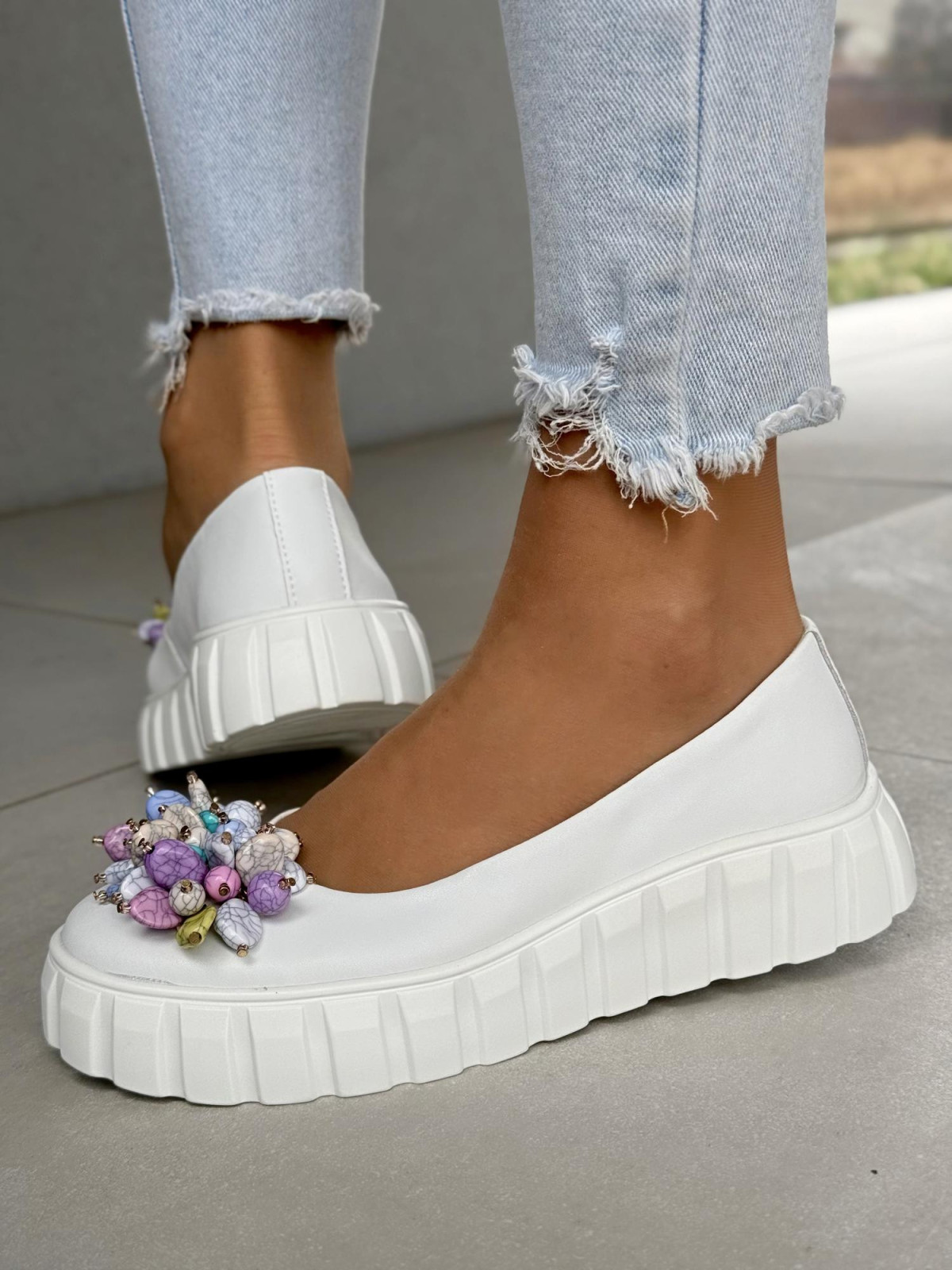 Wyjątkowe balerinki ze skóry naturalnej