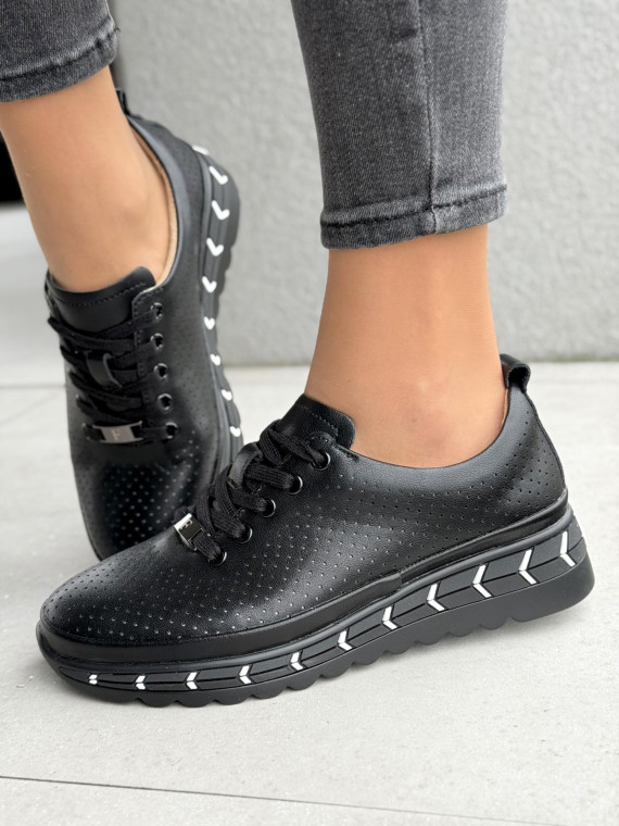 Sneakersy damskie ze skóry naturalnej