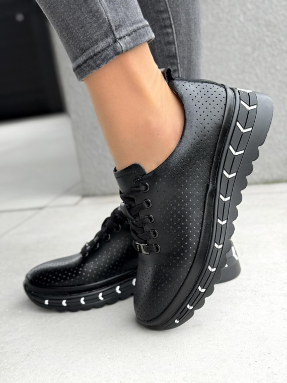 Sneakersy damskie ze skóry naturalnej