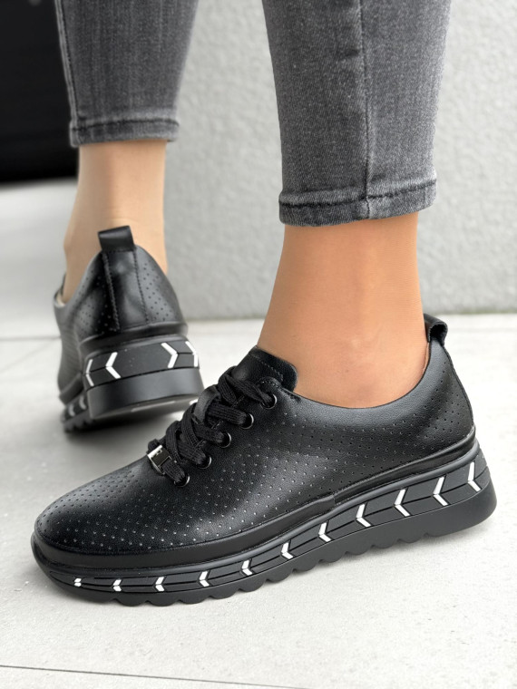 Sneakersy damskie ze skóry naturalnej