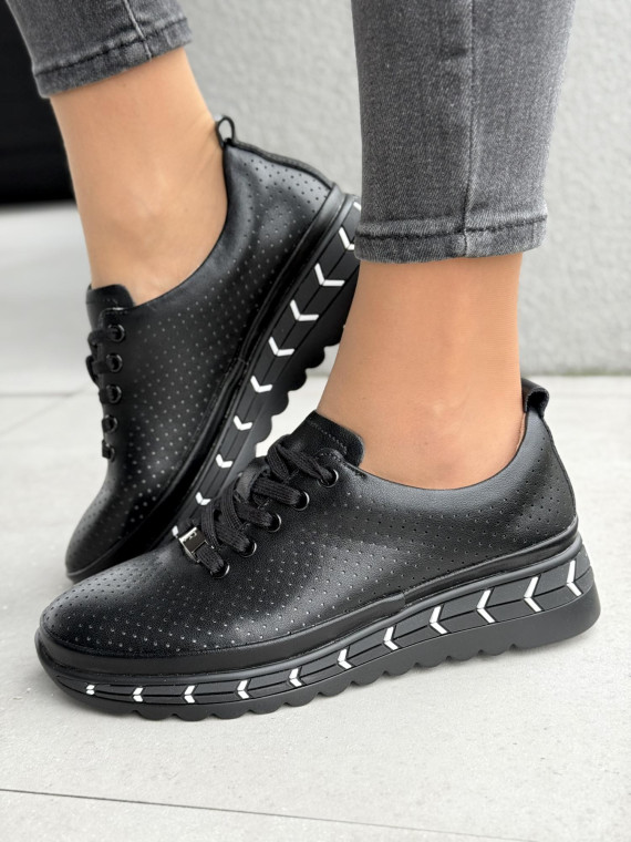 Sneakersy damskie ze skóry naturalnej