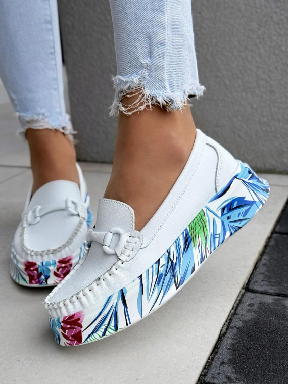 Mokasyny damskie ze skóry naturalnej