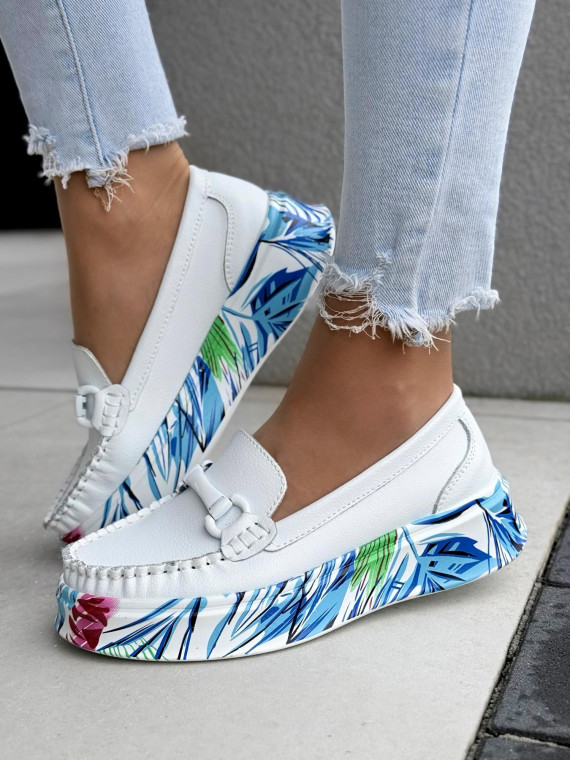 Mokasyny damskie ze skóry naturalnej