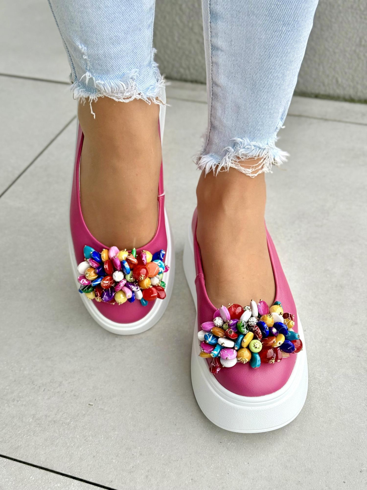 Balerinki ze skóry naturalnej