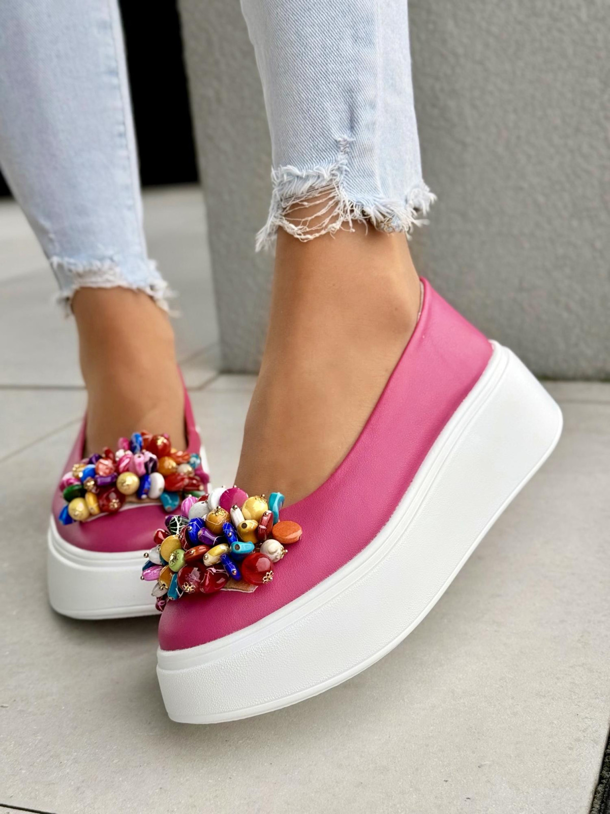 Balerinki ze skóry naturalnej