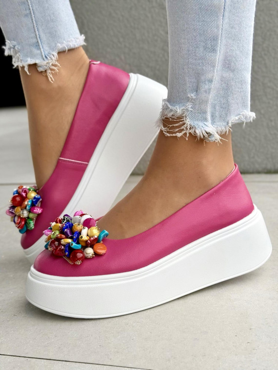 Balerinki ze skóry naturalnej