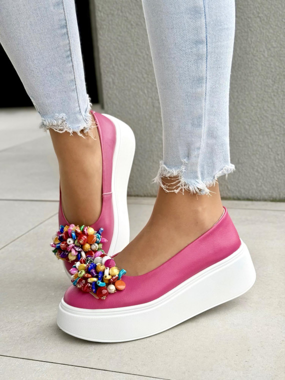 Balerinki ze skóry naturalnej