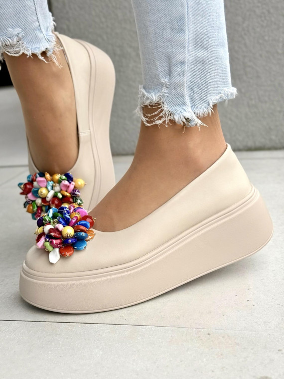 Wyjątkowe balerinki ze skóry naturalnej