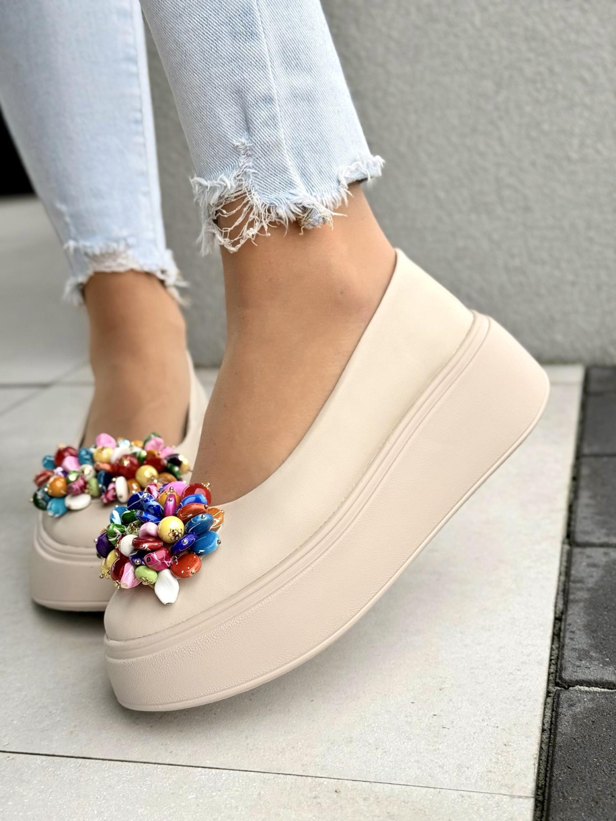 Wyjątkowe balerinki ze skóry naturalnej