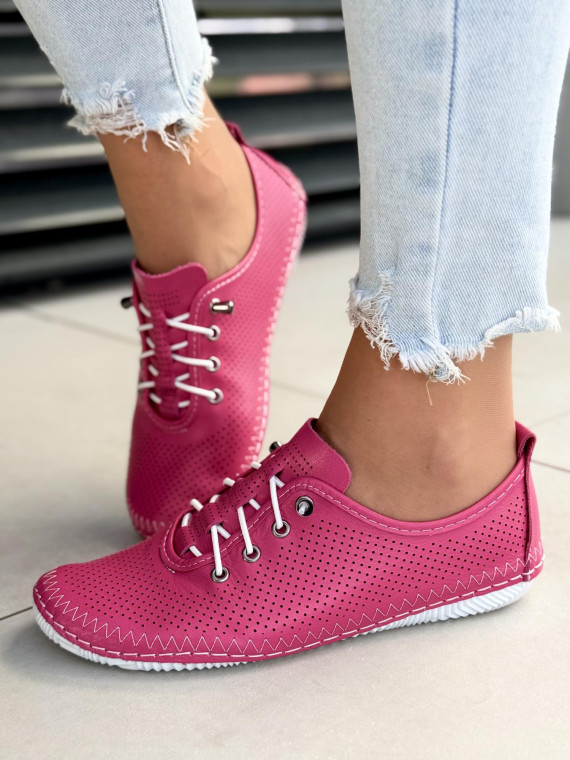 Sneakersy damskie ze skóry naturalnej