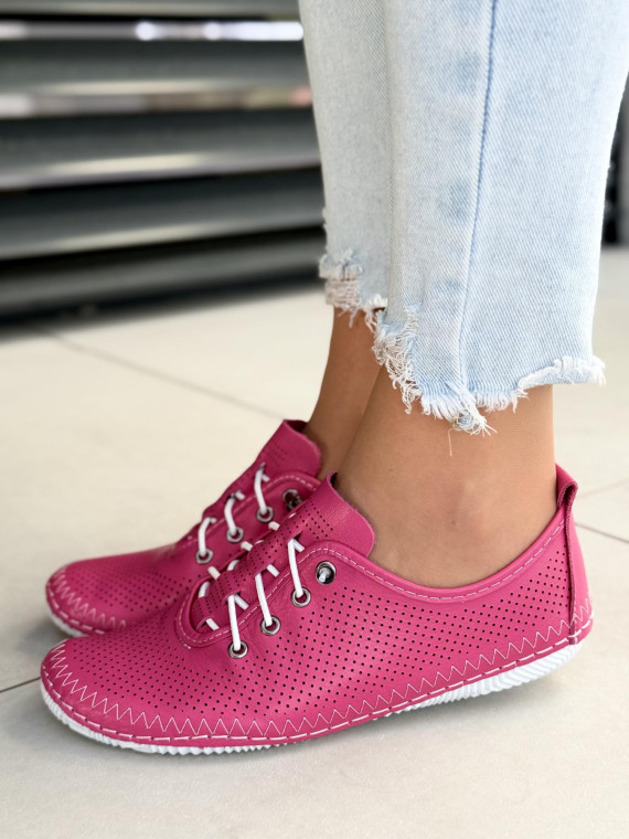 Sneakersy damskie ze skóry naturalnej