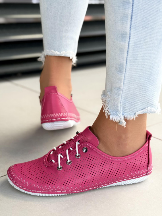 Sneakersy damskie ze skóry naturalnej