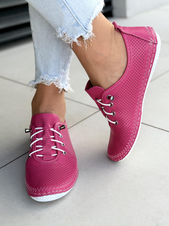 Sneakersy damskie ze skóry naturalnej