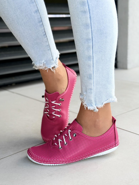 Sneakersy damskie ze skóry naturalnej