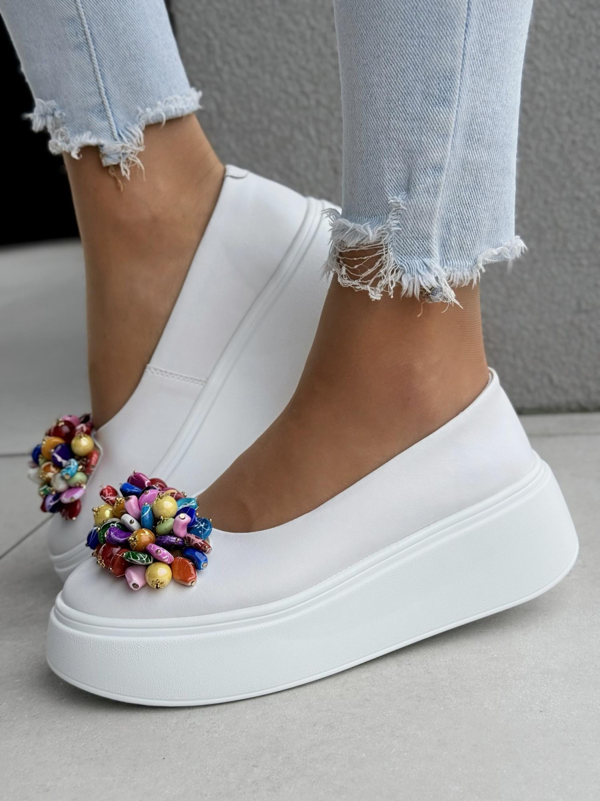 Wyjątkowe balerinki ze skóry naturalnej